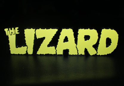 The Lizard 3D printed Comic Logo Art