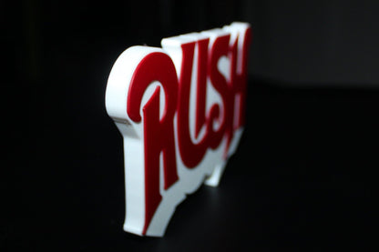 Rush 3D Printed Logo 3D Art