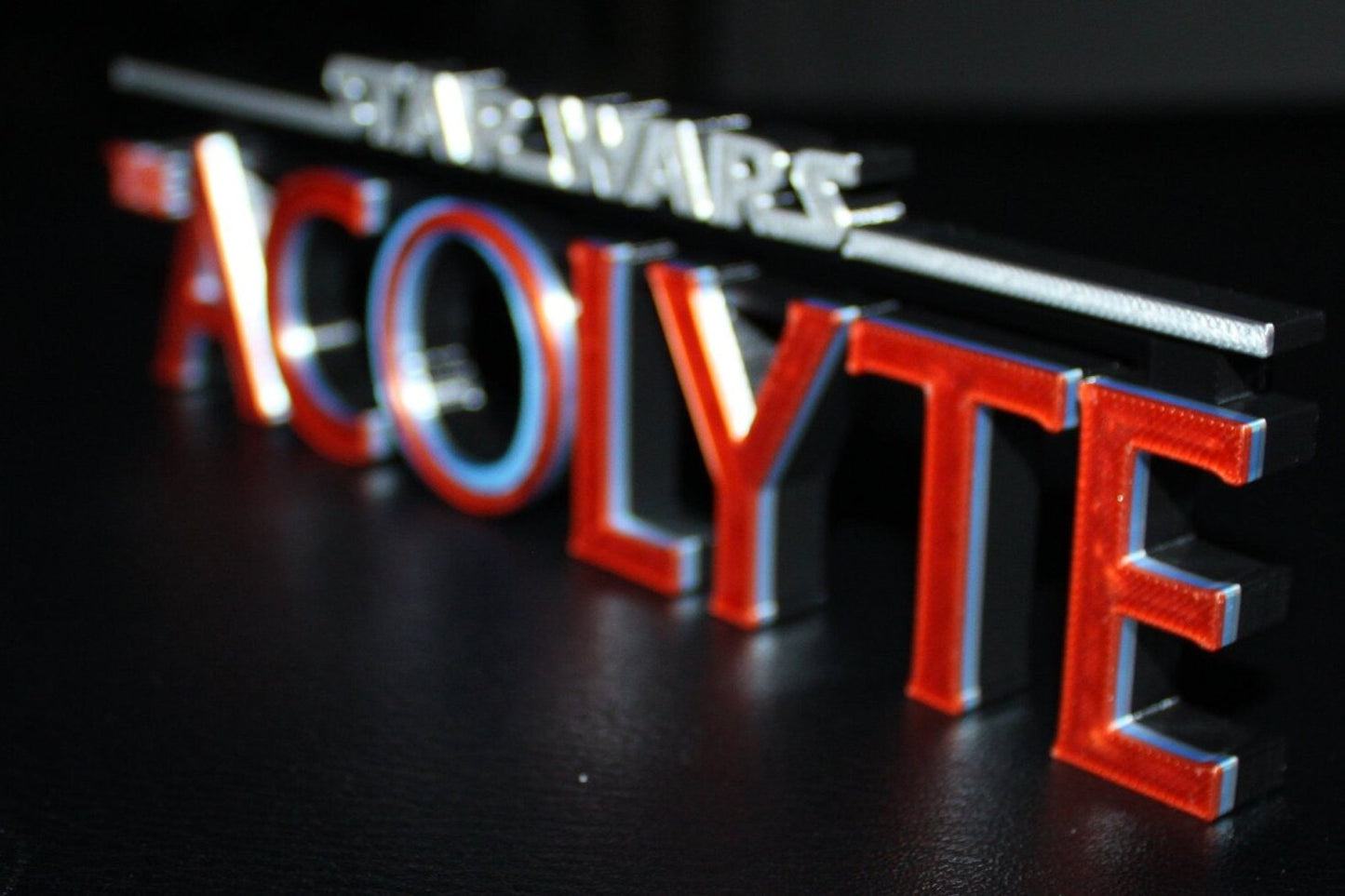 The Acolyte 3D printed Logo Art