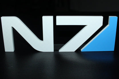 Mass Effect N7 3D printed Logo Art