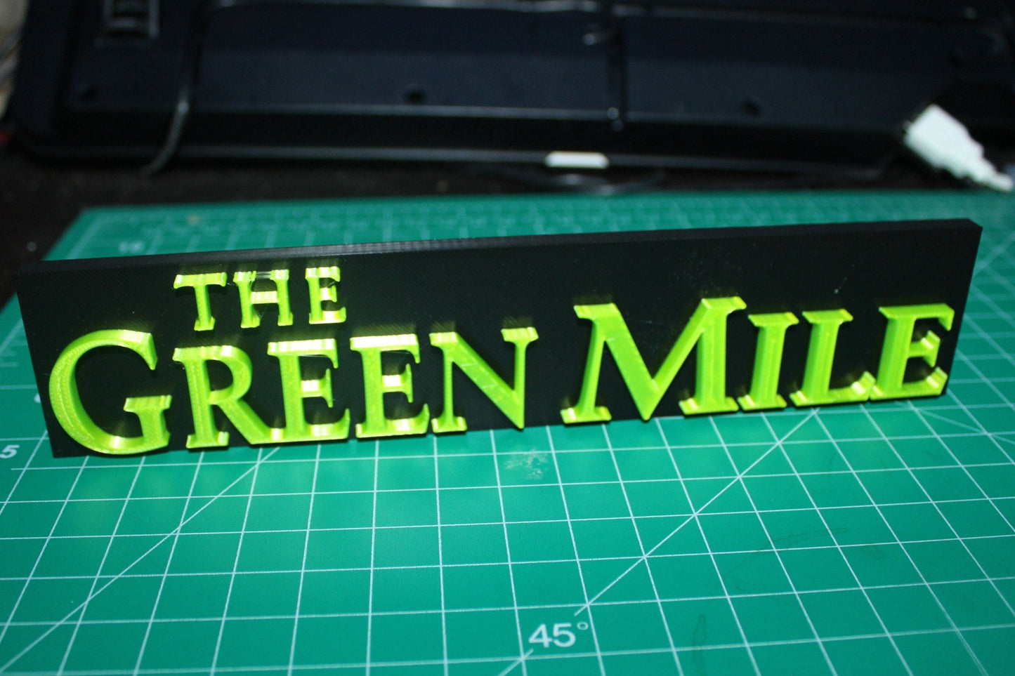 The Green Mile 3D Printed Logo