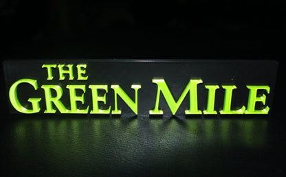 The Green Mile 3D Printed Logo