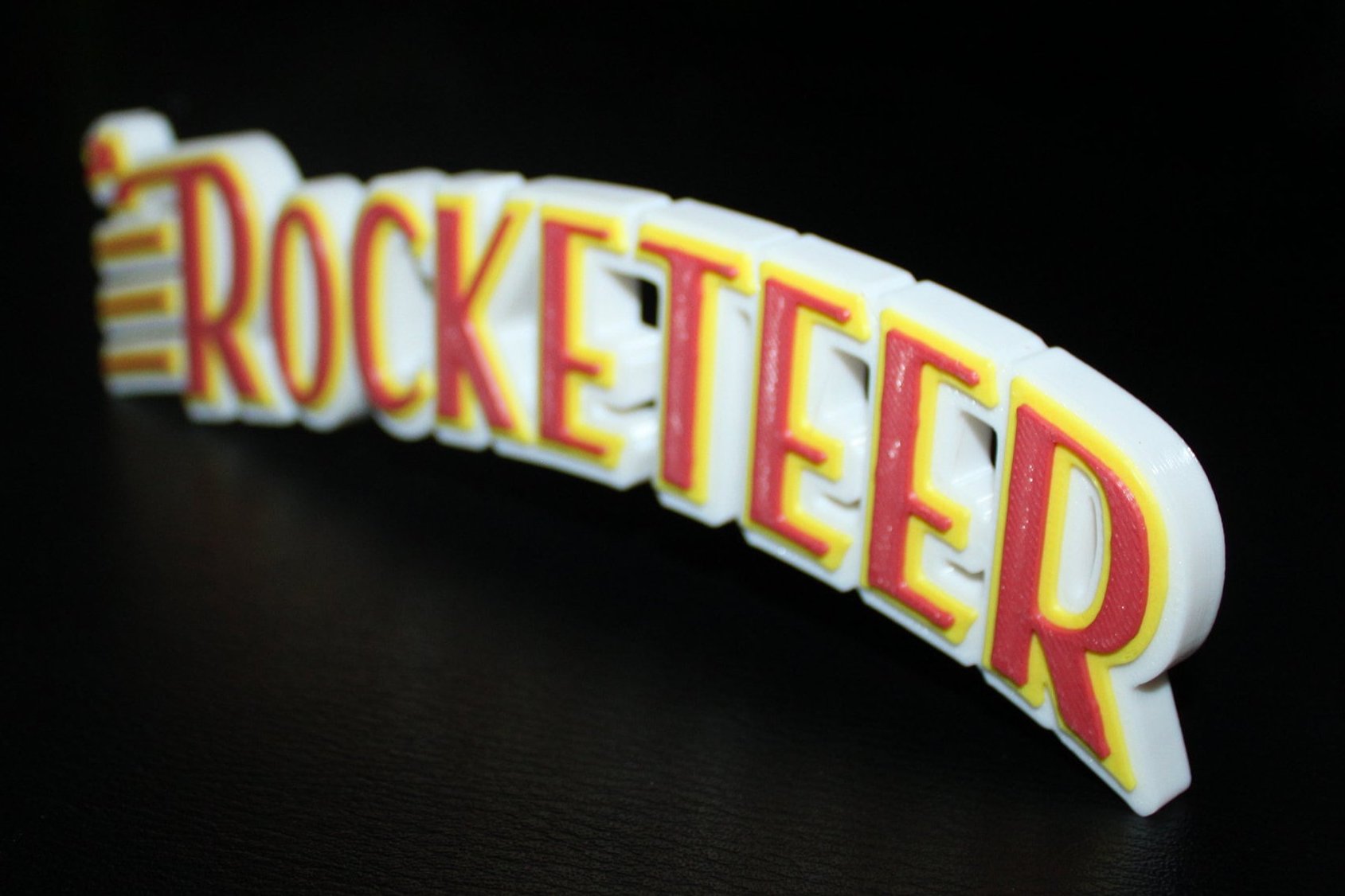 The Rocketeer 3D Printed Logo