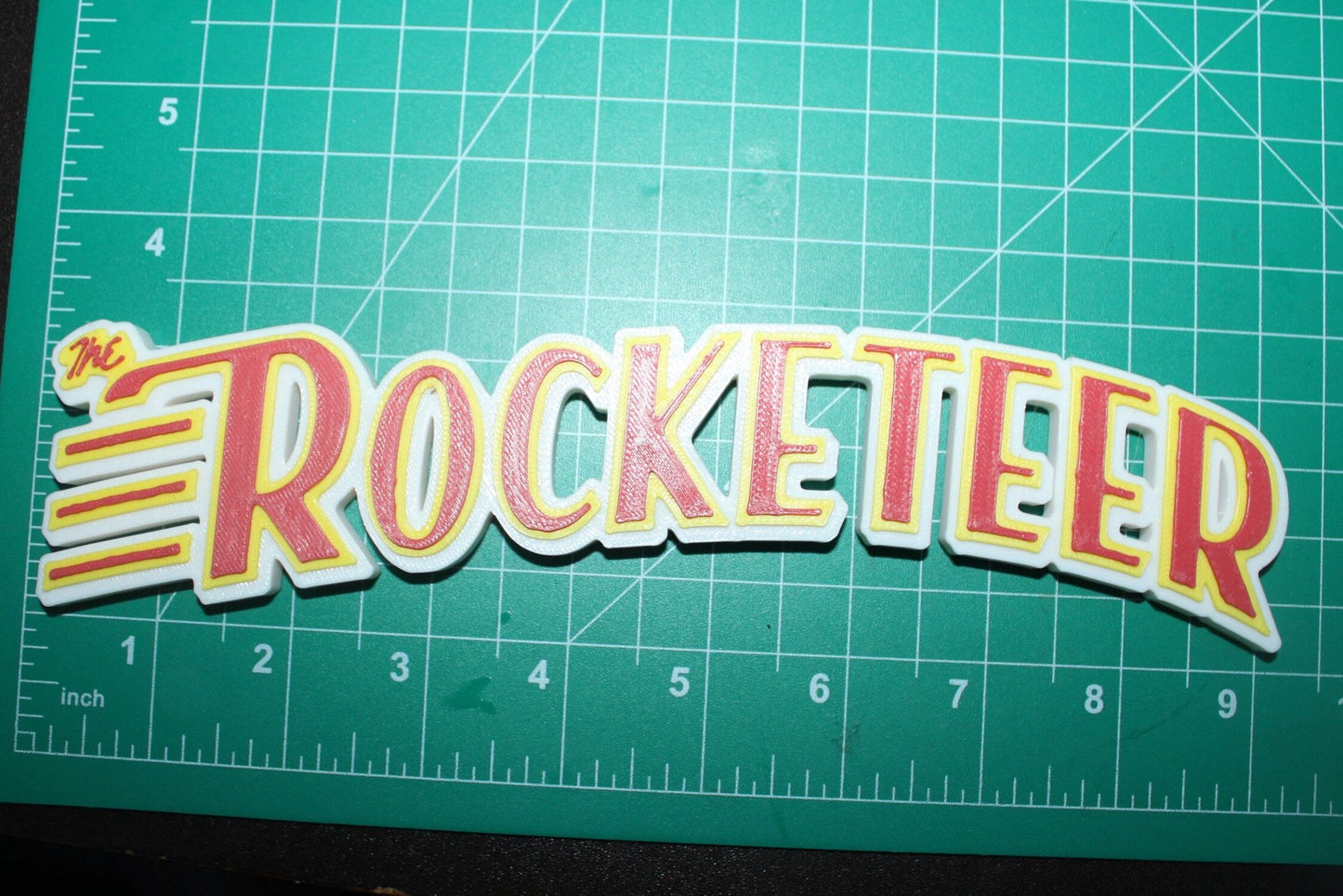 The Rocketeer 3D Printed Logo