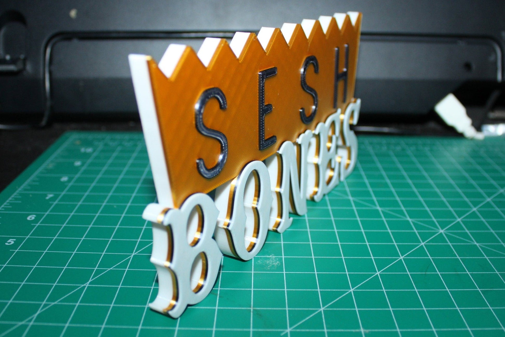 BONES, Team S E S H 3D Printed Logo Art