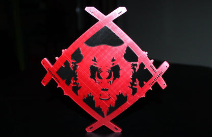 Hollow Squad, Xavier Wulf 3D Printed Logo Art