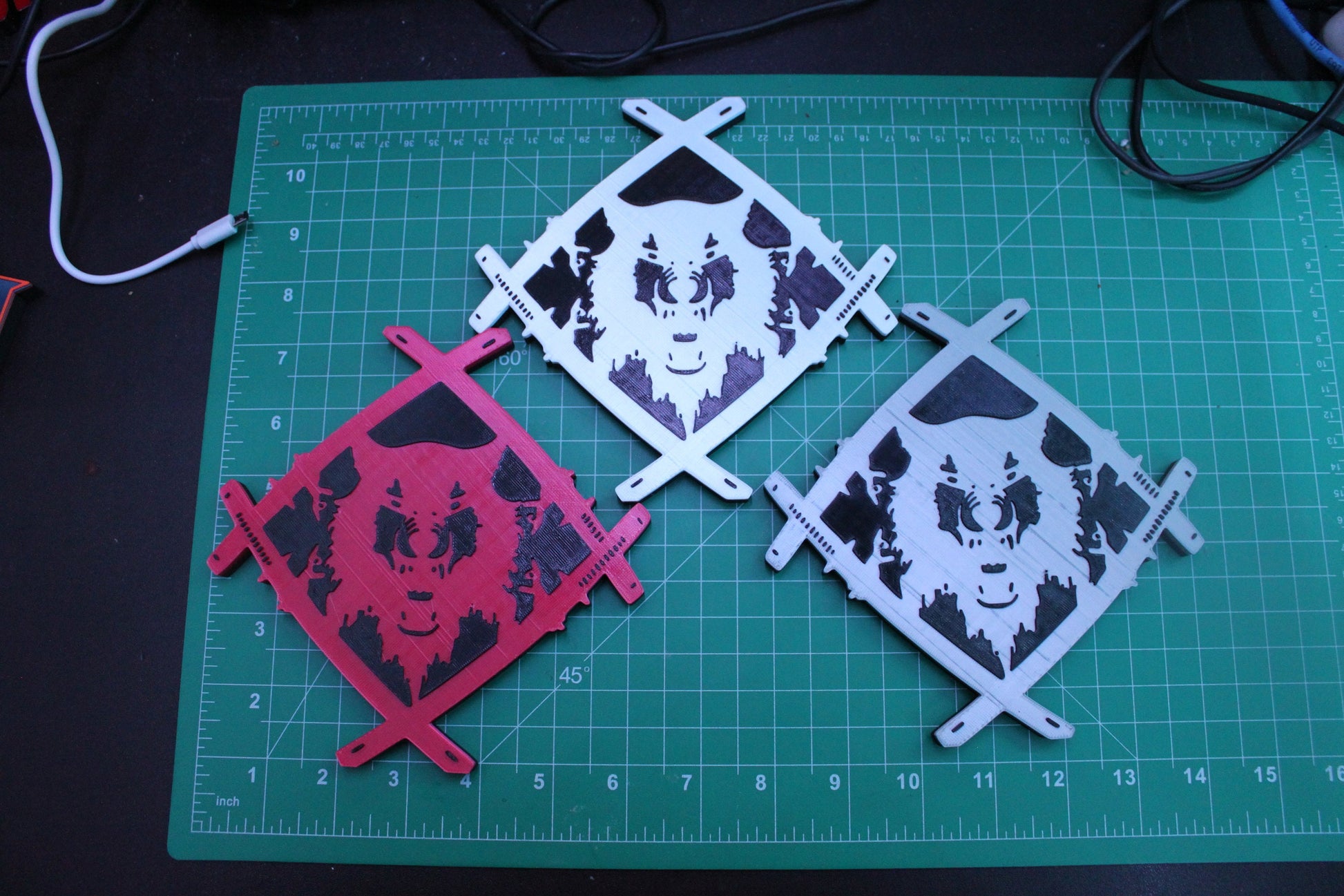 Hollow Squad, Xavier Wulf 3D Printed Logo Art