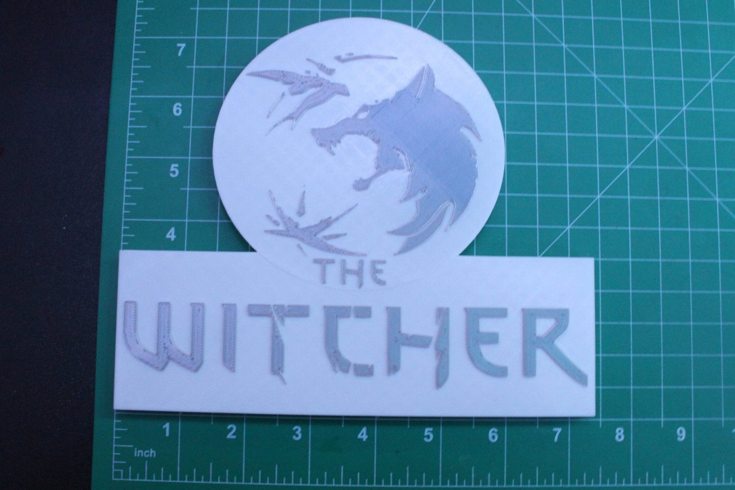 The Witcher 3D printed Logo Sign Wall Desk Shelf Art