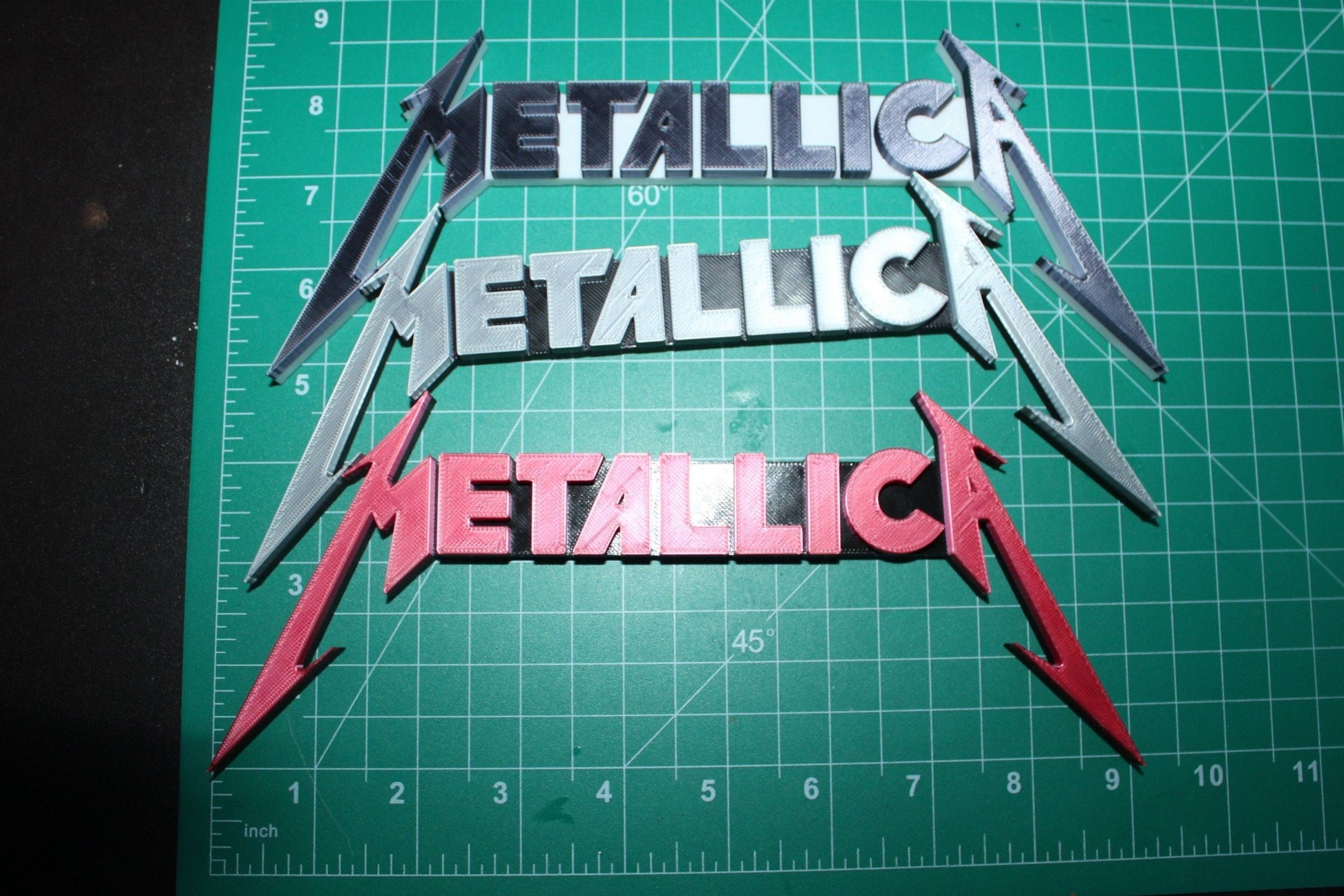 Metallica 3D Printed Logo Art