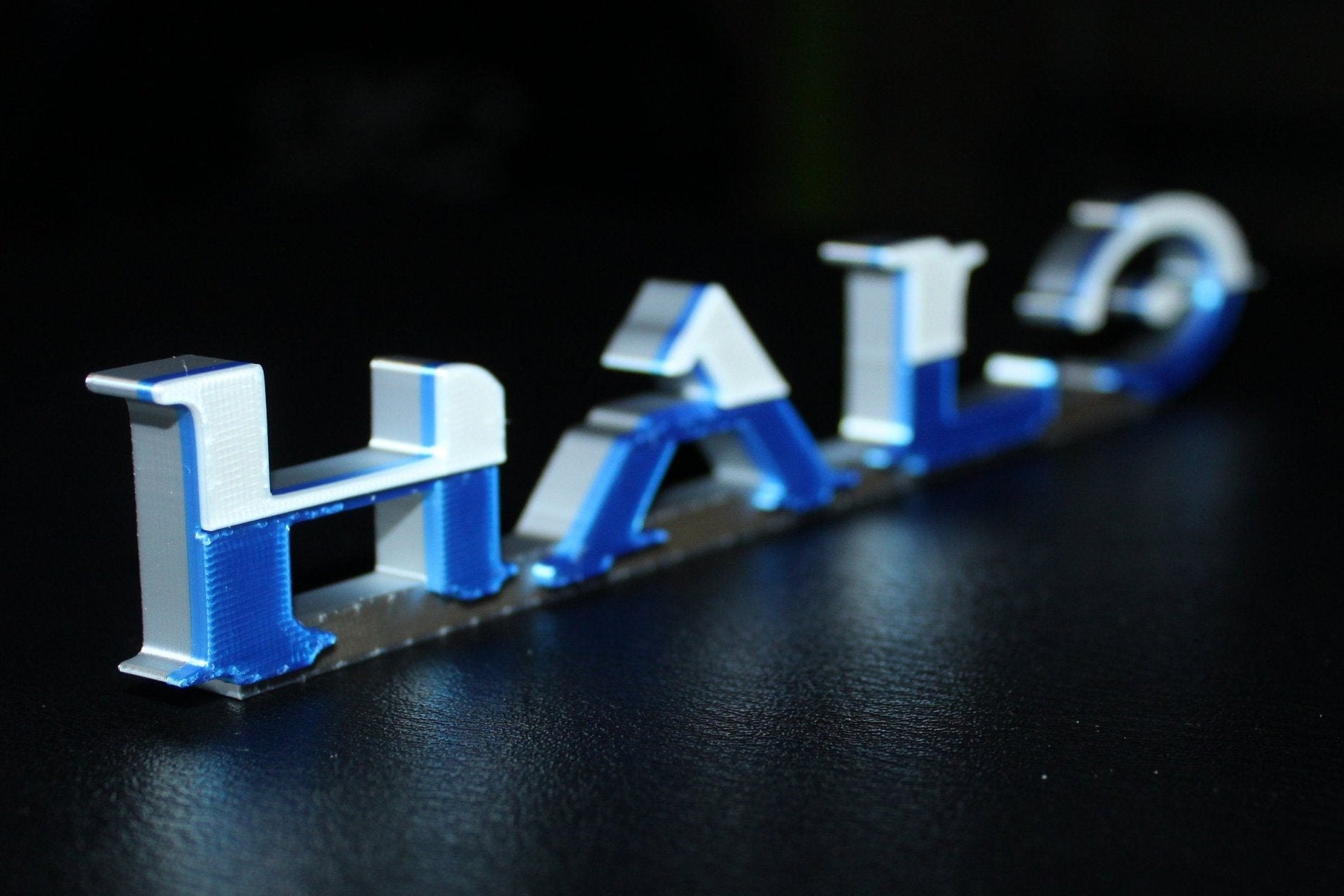 Halo, Combat Evolved Font 3D printed Logo Art