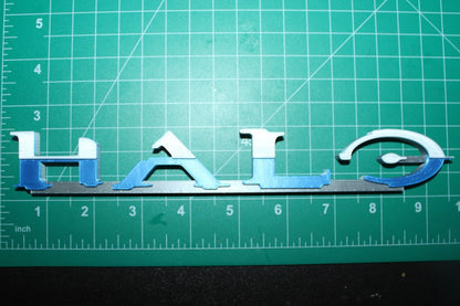 Halo, Combat Evolved Font 3D printed Logo Art