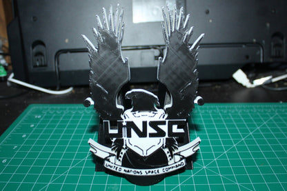 Halo, UNSC, United Nations Space Command 3D printed Logo Art