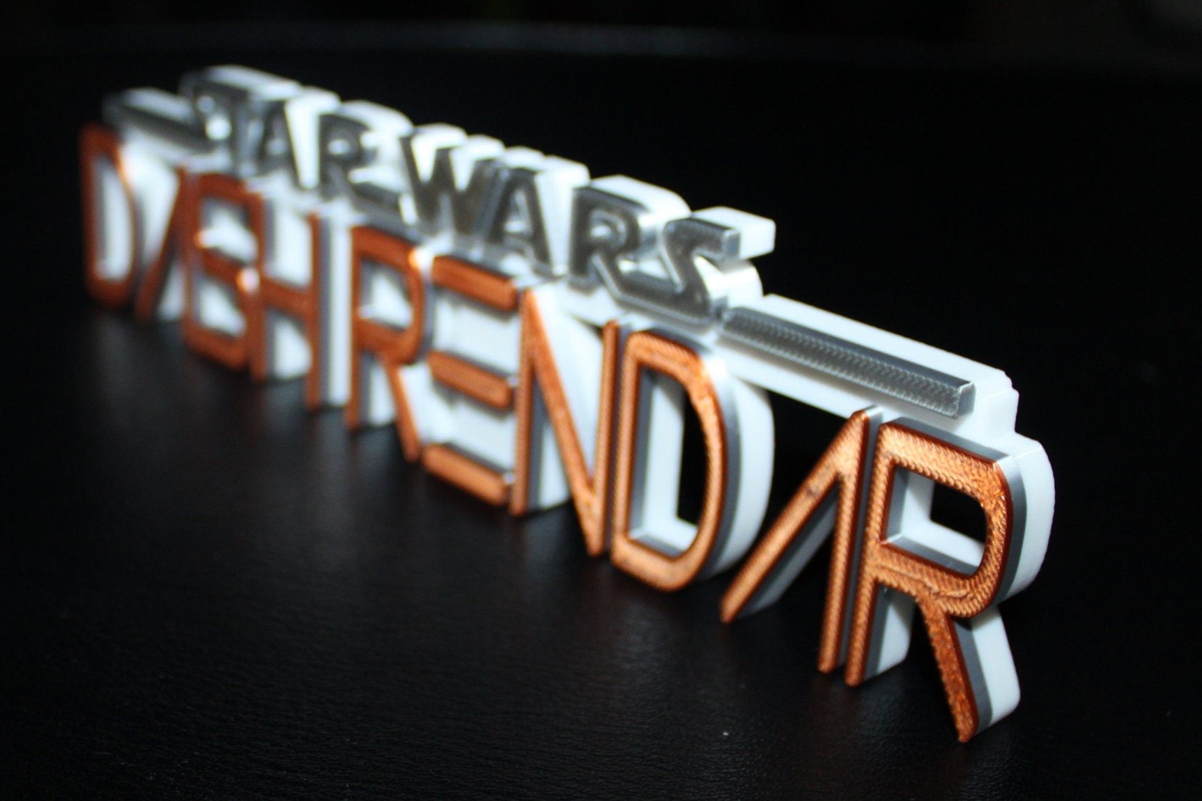 Dash Rendar 3D Printed Logo Art