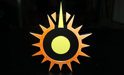 Black Sun crime syndicate 3D printed Logo Art