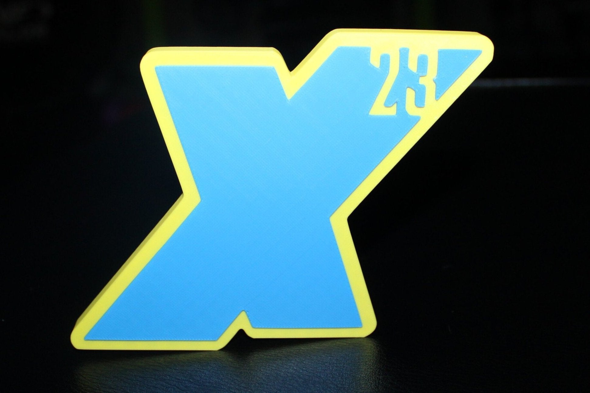 X-23 3D printed Comic Logo Art