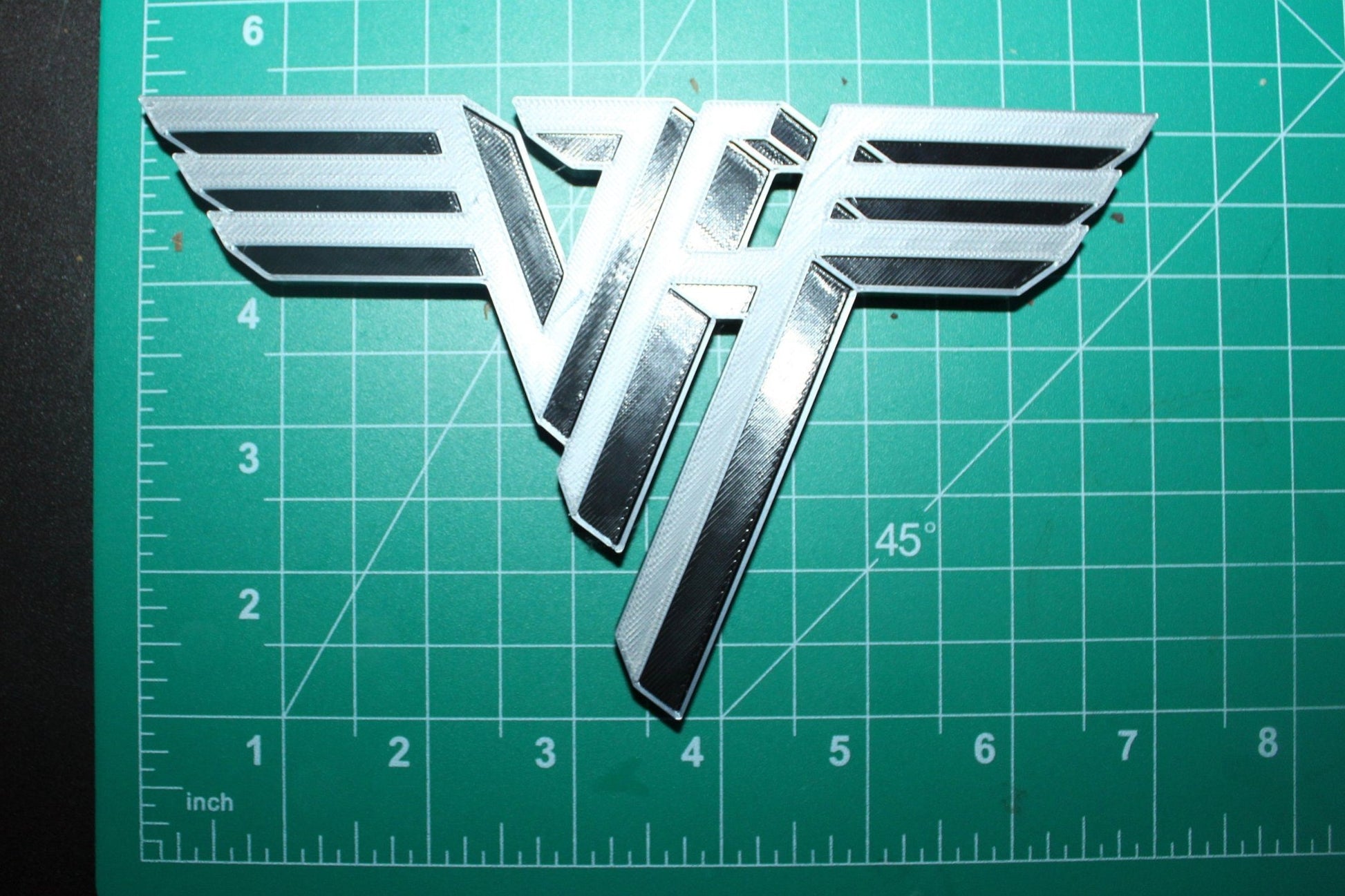 Van Halen 3D Printed Logo Art