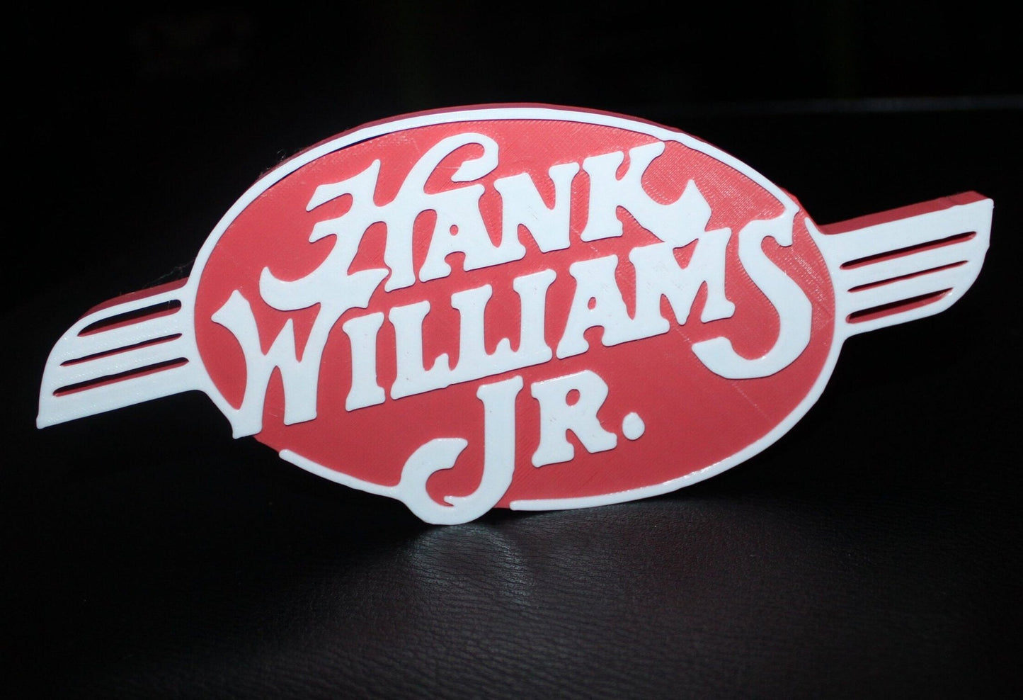 Hank Williams Jr. 3D Printed Logo Art