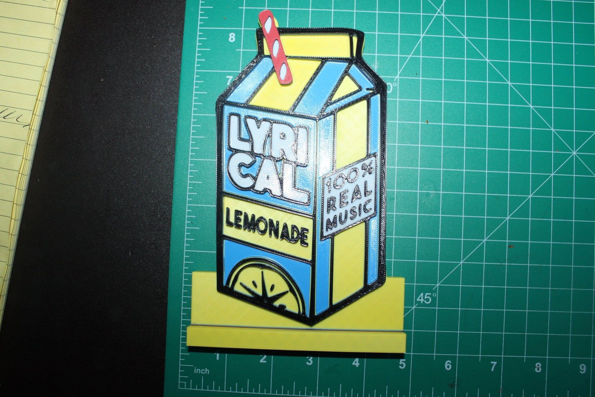 Lyrical Lemonade 3D Printed Logo Art