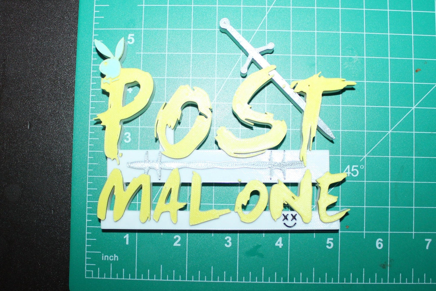 Post Malone 3D Logo Art