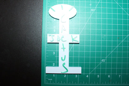 Travis Scott, Cactus Jack 3D Printed Logo Art