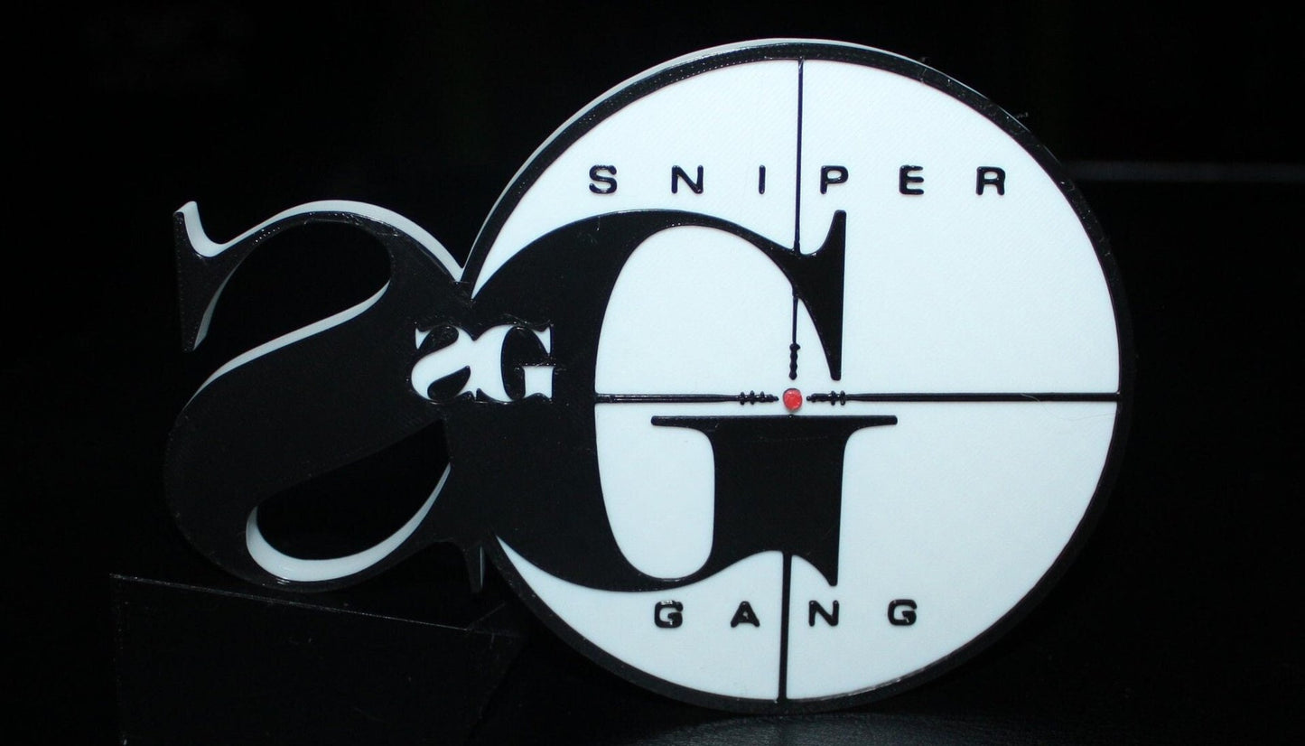 Kodak Black, Sniper Gang 3D Printed Logo Art