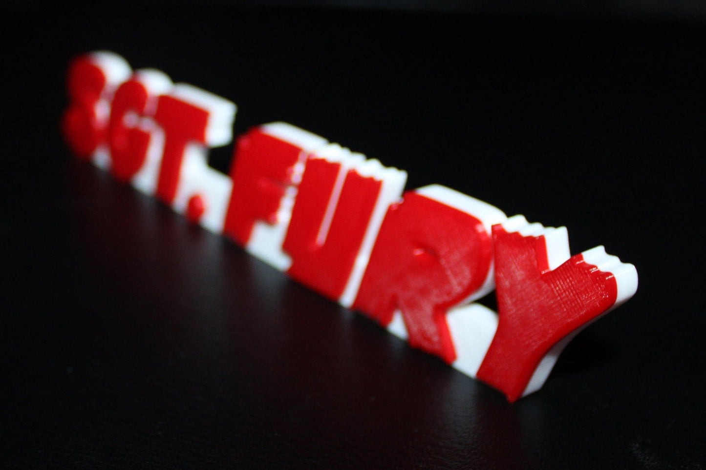 SGT. Fury 3D printed Comic Logo Art