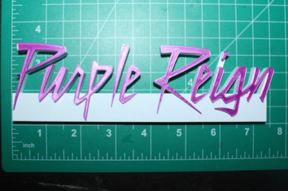 Purple Reign, Future 3D Printed Logo Art