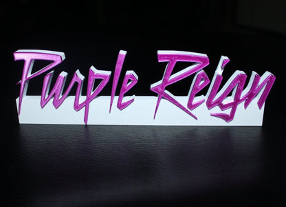 Purple Reign, Future 3D Printed Logo Art