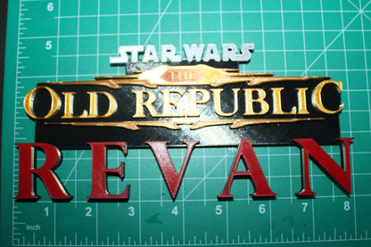 Revan, Knights of the old republic, Star Wars 3D printed Logo Art