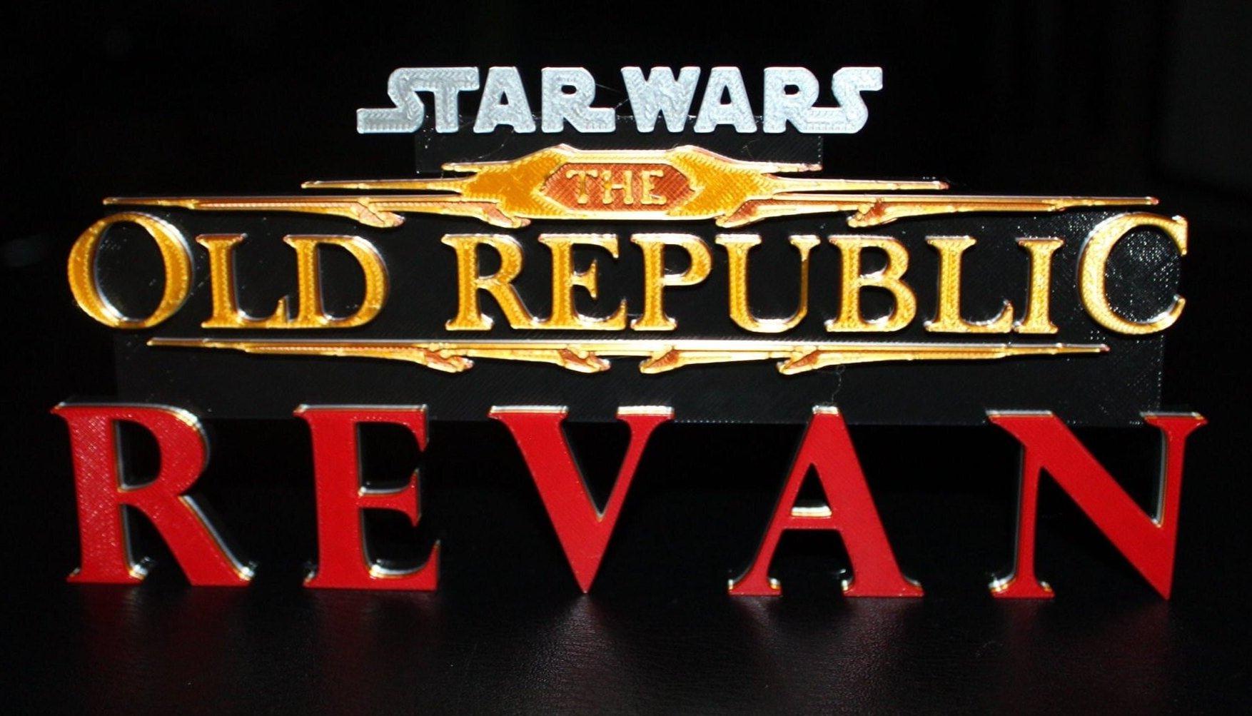 Revan, Knights of the old republic, Star Wars 3D printed Logo Art