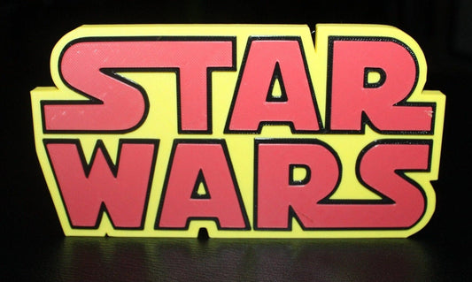 Star Wars 3D printed Logo Art