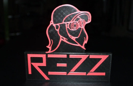 Rezz 3D Printed Logo Art