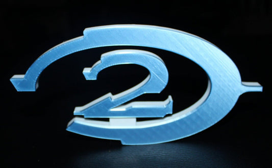 Halo 2 3D printed Logo Art