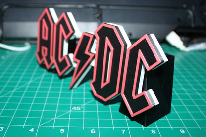 ACDC 3D Printed Logo Art