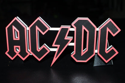 ACDC 3D Printed Logo Art