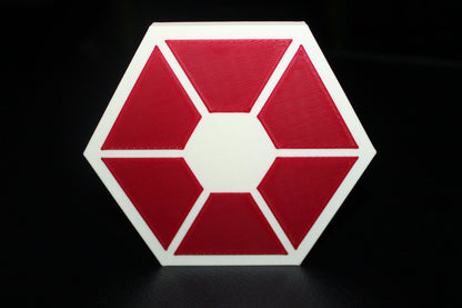 Separatists Emblem, Trade Federation 3D printed Logo Sign Wall Desk Shelf Art