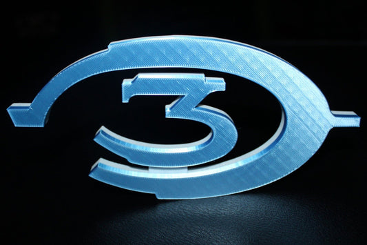 Halo 3 3D printed Logo Art