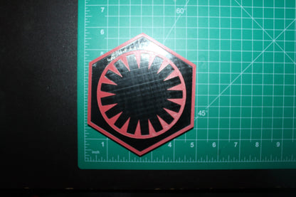 First Order 3D printed Logo Art