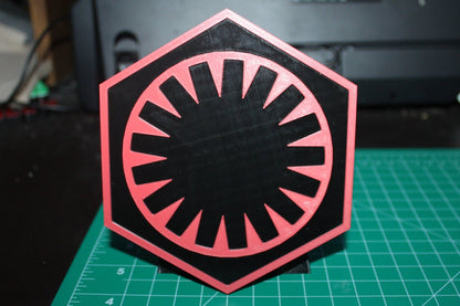 First Order 3D printed Logo Art