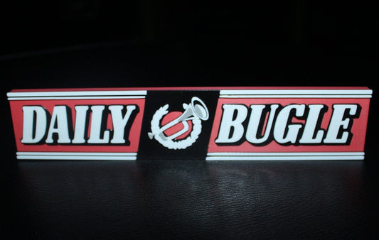 Daily Bugle 3D printed Comic Logo Art