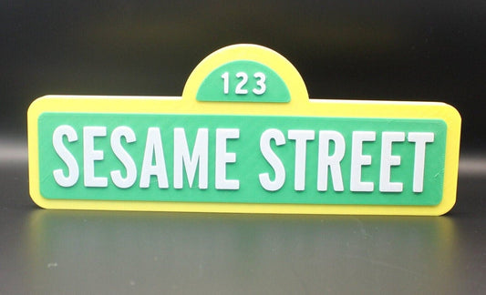 Sesame Street 3D printed Logo Sign Wall Desk Shelf Art