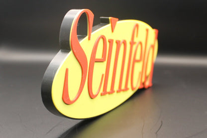 Seinfeld 3D printed Logo Sign Wall Desk Shelf Art