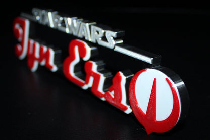 Jyn Erso 3D printed Logo Art