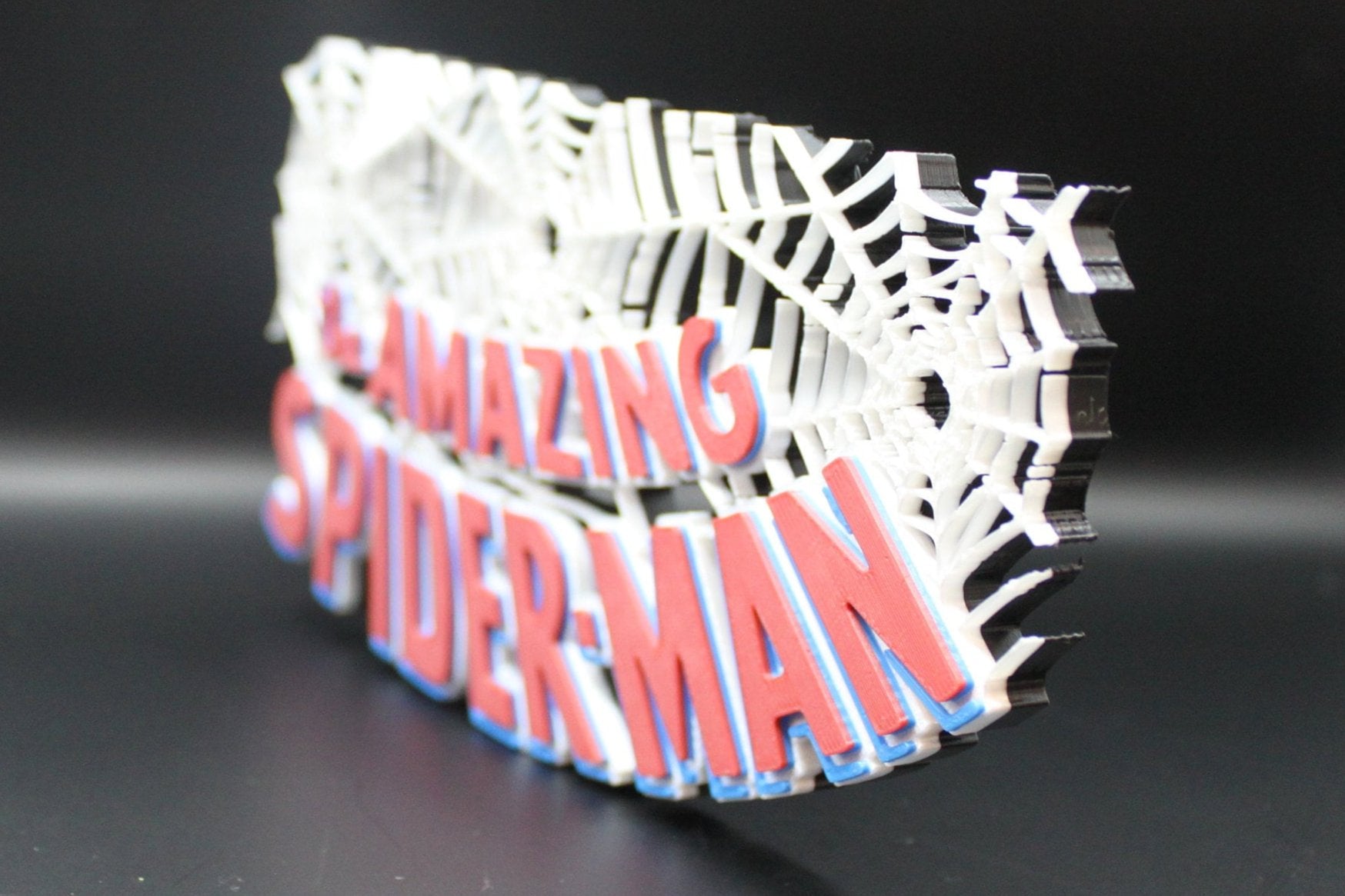 The Amazing Spider-Man 3D printed Comic Logo Art