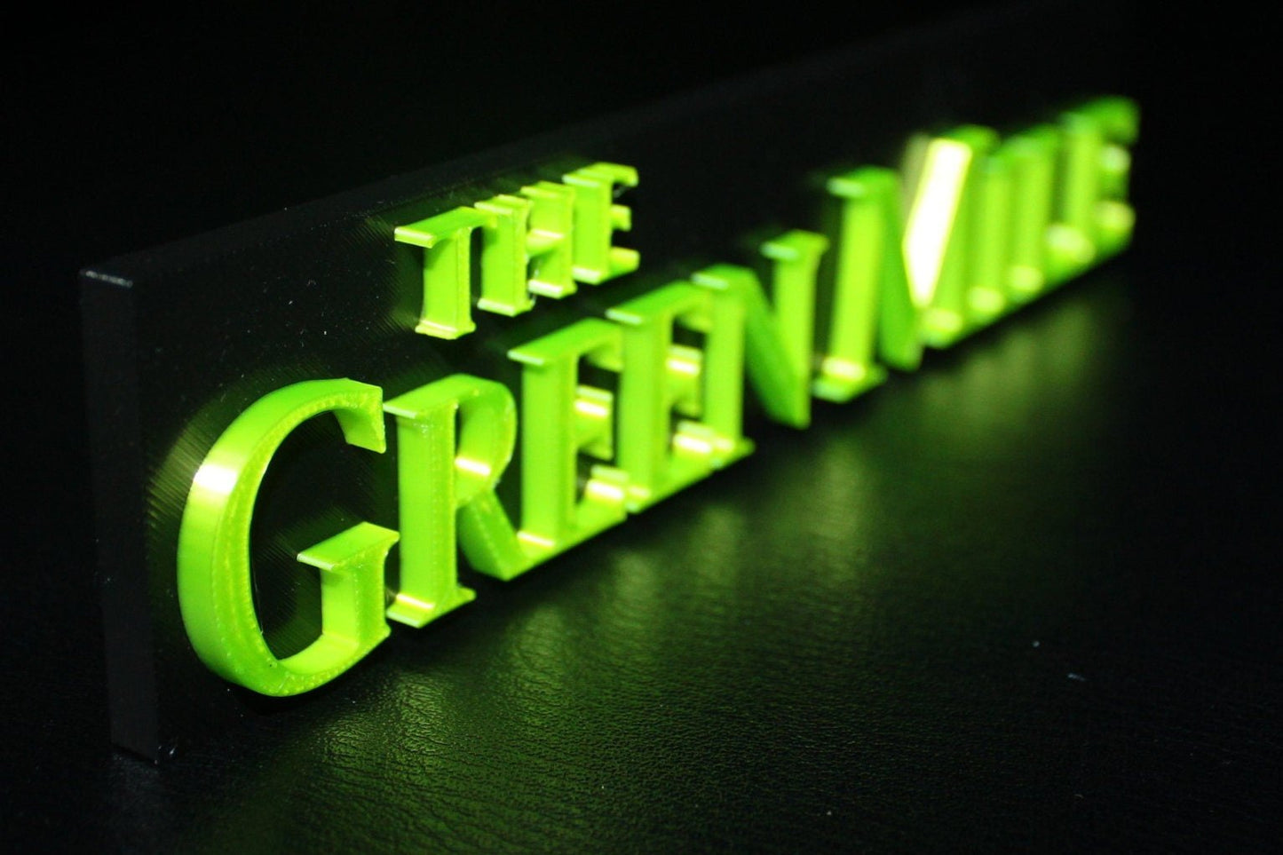 The Green Mile 3D Printed Logo