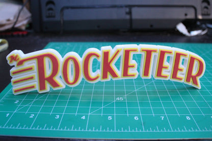 The Rocketeer 3D Printed Logo