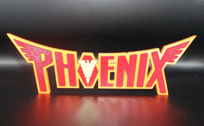 Phoenix 3D printed Comic Logo Art