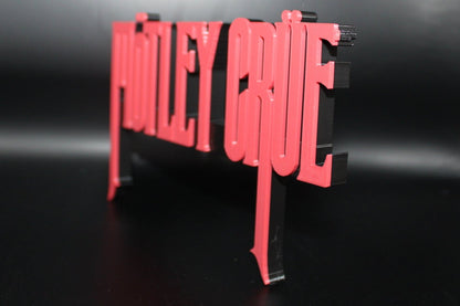 Motley Crue 3D Printed Logo Art