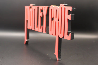 Motley Crue 3D Printed Logo Art