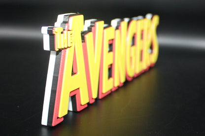 Avengers 3D printed Comic Logo Art